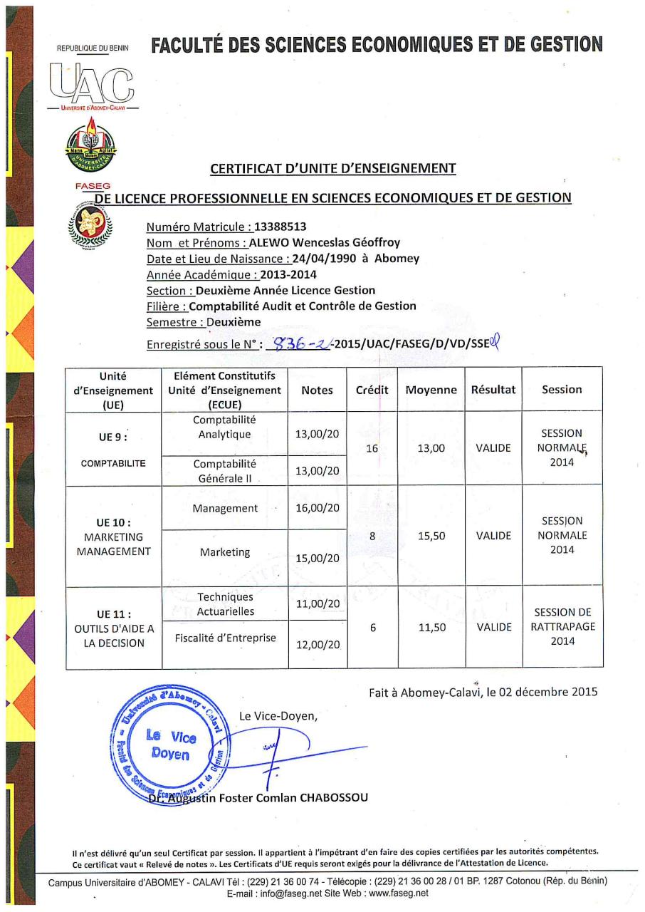 Aperçu du document CERTIFICAT UE9.pdf - page 1/1